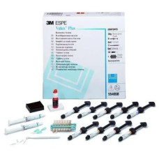 Valux Plus (Валюкс Плюс) № 5540SB, Н-р: 9 х шпр.4г (2xА2, 2xА3, А1, А3.5, B3, C2, UD) (+Adper Single Bond 2, травільний гель Scotchbond 6мл, аксессуари, шкала відтінків) - Реставраційний композит, гібридний (Solventum (3M)/Солвентум (ЗМ))