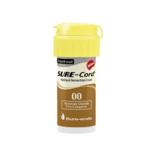 Sure-Cord Plus (Сюр-Корд Плюс), 1шт довжина= 254 см; розм.= # 00 - Ретракційна нитка (хлорид алюмінію) (Sure Dent/Шур Дент)