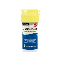 Sure-Cord Plus (Сюр-Корд Плюс), 1шт довжина= 254 см; розм.= # 1 - Ретракційна нитка (хлорид алюмінію) (Sure Dent/Шур Дент)
