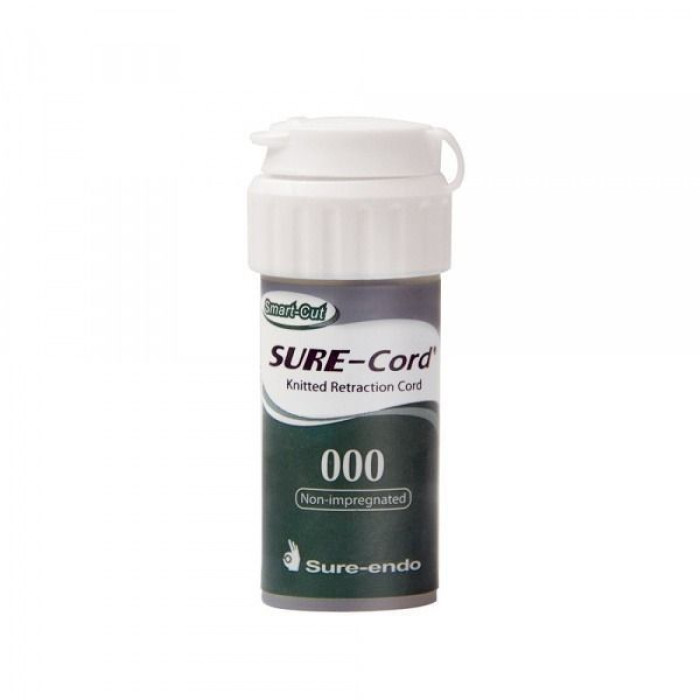 Sure-Cord (Сюр-Корд), 1шт довжина= 254 см; розм.= # 000 - Ретракційна нитка (без просочення) (Sure Dent/Шур Дент)