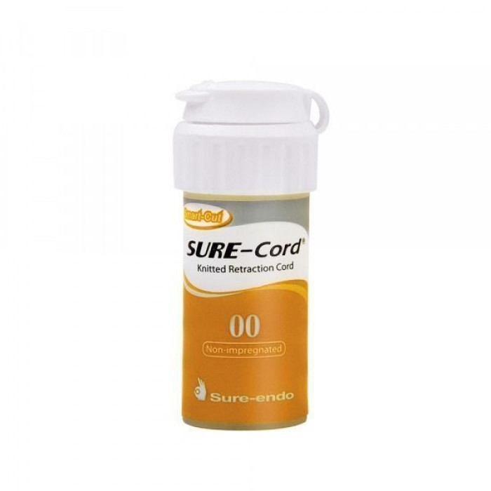 Sure-Cord (Сюр-Корд), 1шт довжина= 254 см; розм.= # 00 - Ретракційна нитка (без просочення) (Sure Dent/Шур Дент)