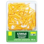 Клинці дерев'яні № 1.181, Пак.: 100шт/пак розм.= супертонкі/суперкороткі; колір: помаранчевий (T.O.R./Ті.О.Ар.)