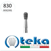 Бор діамантовий, під ТН № 830.524.016, 1шт груша; діам.= 1.60 мм; роб.довж.= 2.7 мм; 107-126 мкм (без маркування); (L=19 мм) (Teka/Тека)