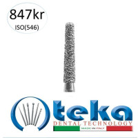 Бор діамантовий, під ТН № 847KR.524.016, 1шт конус усічений із заокругленим краєм; діам.= 1.60 мм; роб.довж.= 8.0 мм; 107-126 мкм (без маркування); (L=19 мм) (Teka/Тека)