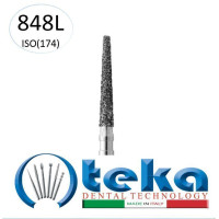 Бор діамантовий, під ТН № 848L.544.016, 1шт конус усічений; діам.= 1.60 мм; роб.довж.= 11.5 мм; 181 мкм (чорний); (L=19 мм) (Teka/Тека)