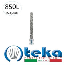 Бор діамантовий, під ТН № 850L.534.016, 1шт конус заокруглений; діам.= 1.60 мм; роб.довж.= 11.5 мм; 151 мкм (зелений); (L=19 мм) (Teka/Тека)