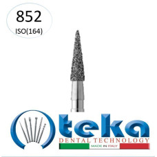 Бор діамантовий, під ТН № 852.524.023, 1шт ялинкоподібний; діам.= 2.30 мм; роб.довж.= 6.0 мм; 107-126 мкм (без маркування); (L=19 мм) (Teka/Тека)