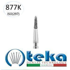 Бор діамантовий, під ТН № 877K.544.016, 1шт кюретаж; діам.= 1.60 мм; роб.довж.= 6.0 мм; 181 мкм (чорний); (L=19 мм) (Teka/Тека)