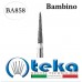 Бор діамантовий, під ТН Baby № BA858.524.012, 1шт голкоподібний; діам.= 1.20 мм; роб.довж.= 7.0 мм; 107-126 мкм (без маркування); (L=19 мм) (Teka/Тека)
