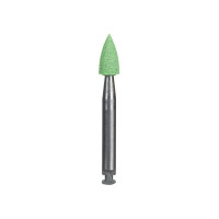 Головка полірувальна під КН Jiffy (Джіффі) № 7019, 1шт (зелений; форма: конус; абраз.= Coarse (груба); під кутовий накінечник (КН)) (Ultradent/Ультрадент)