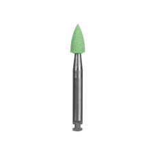 Головка полірувальна під КН Jiffy (Джіффі) № 7019, 1шт (зелений; форма: конус; абраз.= Coarse (груба); під кутовий накінечник (КН)) (Ultradent/Ультрадент)