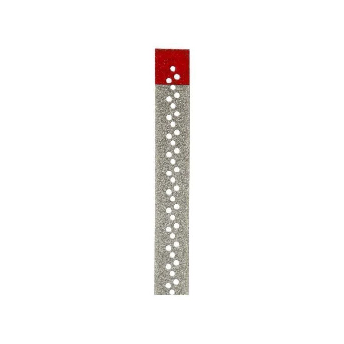 Jiffy Diamond Strips Perforated № 4672, 1шт (довжина= 150 мм; червоний; шир.= 2.5 мм; товщ.= 100 мкм; абраз.= Fine (фініш)) - Штрипси металеві перфоровані (Ultradent/Ультрадент)