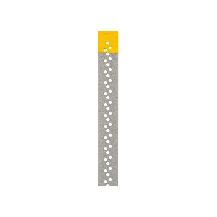 Jiffy Diamond Strips Perforated № 4673, 1шт (довжина= 150 мм; жовтий; шир.= 2.5 мм; товщ.= 80 мкм; абраз.= Super Fine (супер фініш)) - Штрипси металеві перфоровані (Ultradent/Ультрадент)