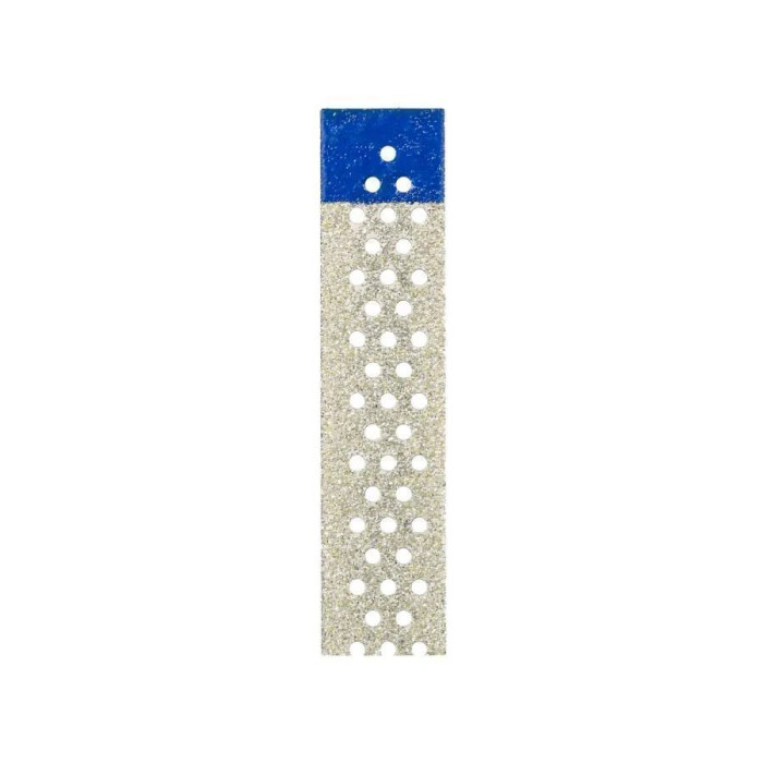 Jiffy Diamond Strips Perforated № 4683, 1шт (довжина= 150 мм; блакитний; шир.= 4.0 мм; товщ.= 140 мкм; абраз.= Medium (середня)) - Штрипси металеві перфоровані (Ultradent/Ультрадент)