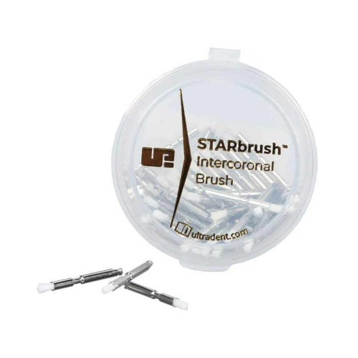 Щіточка полірувальна синтетична під КН StarBrush (СтарБраш) № 10931, 1092, 1093, 1шт циліндр; колір: білий (Ultradent/Ультрадент)