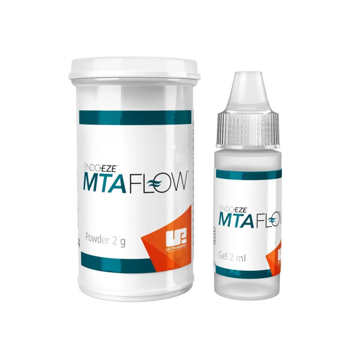 MTAFlow (МТАФлоу) № 3980-1, Н-р: 2г+2мл (жовтий) - MTA цемент (біокерамічний сіллер) гелевий (МТА) (Ultradent/Ультрадент)