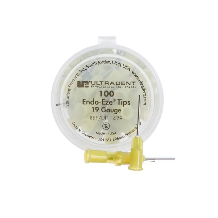 Насадка ендодонтична Endo-Eze 19ga № 1429, 1шт (довжина= 19 мм; діам.= 1.06 мм; жовтий) (Ultradent/Ультрадент)