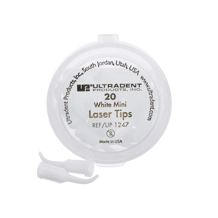 Насадка White Mini (Laser) Tips № 1247, 1шт (діам.= 1.07 мм), (# ЗНЯТО З ВИРОБНИЦТВА  #) (Ultradent/Ультрадент)