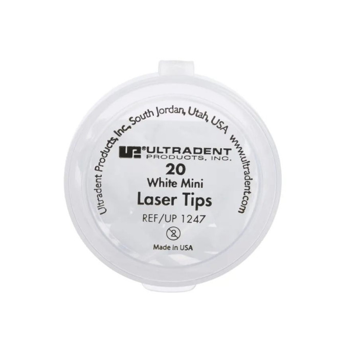 Насадка White Mini (Laser) Tips № 1247, 1шт (діам.= 1.07 мм), (# ЗНЯТО З ВИРОБНИЦТВА  #) (Ultradent/Ультрадент)