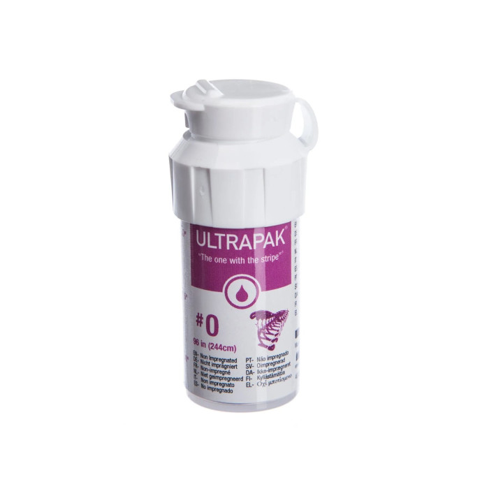 Ultrapak (Ультрапак) № 131, 1шт (довжина= 244 см; розм.= # 0) - Ретракційна нитка (без просочення) (Ultradent/Ультрадент)
