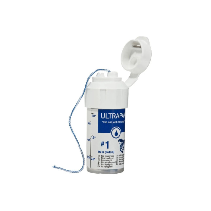Ultrapak (Ультрапак) № 132, 1шт (довжина= 244 см; розм.= # 1) - Ретракційна нитка (без просочення) (Ultradent/Ультрадент)