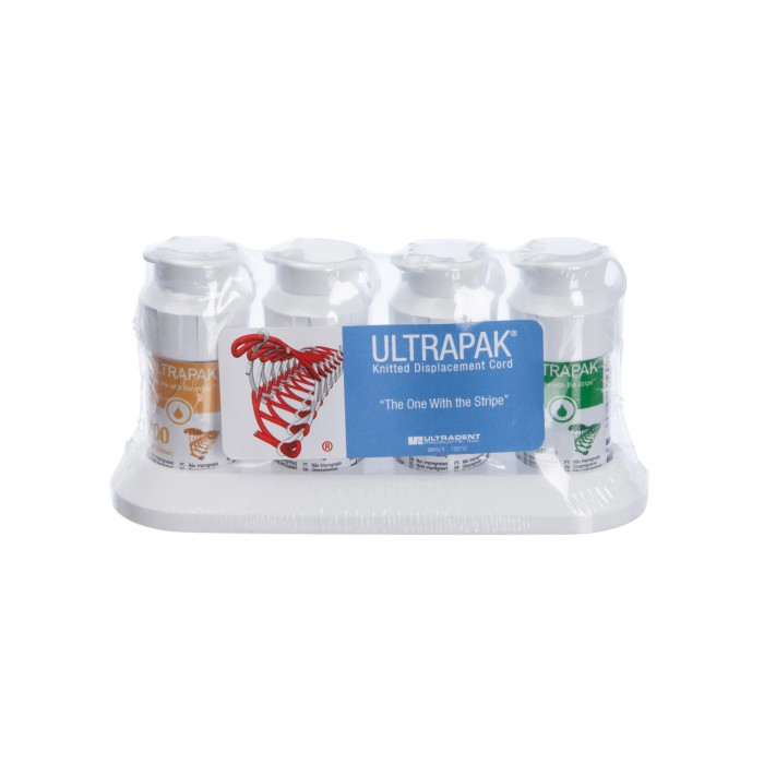 Ultrapak (Ультрапак) № 130, Н-р: 4шт/пак (довжина= 244 см; розм.= (асорті)) - Ретракційна нитка (без просочення) (Ultradent/Ультрадент)