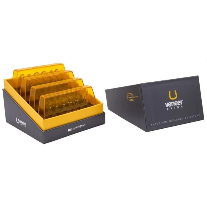 Uveneer Extra Full (Ювенір) № UVKEV1, Н-р: 4 х 6шт, (# ЗНЯТО З ВИРОБНИЦТВА  #) - Шаблони скловолоконні для виготовлення прямих композитних вінірів (Ultradent/Ультрадент)