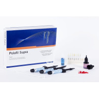 Polofil Supra (Полофіл Супра) № 1373, Н-р: 3 х шпр.4г ( A2, A3, A3.5) (+Vococid 3 мл, Solobond M 4мл) - Реставраційний композит, мікрогібридний (VOCO/Воко)