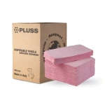 Нагрудники для пацієнтів тришарові PLUSS № TD0850 ROSA-00, 500шт/пак розм.= 33х45 см; колір: рожевий (Dental Market/Дентал Маркет)