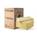 Нагрудники для пацієнтів тришарові PLUSS № TD0850 GIALLO-00, 500шт/пак розм.= 33х45 см; колір: жовтий (Dental Market/Дентал Маркет)