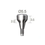 Формувач ясен SuperLine (СуперЛайн) № HAB552035L, 1шт діам.= 5.50 мм; вис.ясен.= 2.0 мм; вис.= 3.5 мм (Dentium/Дентіум)