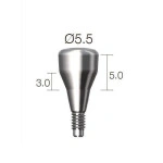 Формувач ясен SuperLine (СуперЛайн) № HAB553050L, 1шт діам.= 5.50 мм; вис.ясен.= 3.0 мм; вис.= 5.0 мм (Dentium/Дентіум)