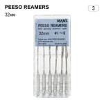 Peeso Reamers (Пессо Рімерс), 6шт/пак довж.=32 мм; № 3 - Розгортки кореневі, машинні (Mani/Мані)