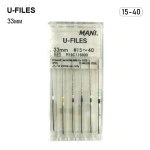 U-File (У-Файл), 6шт/пак довж.=33 мм; № 15-40 - Ультразвукові файли, машинні (Mani/Мані)