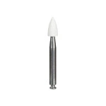 Головка полірувальна під КН Jiffy (Джіффі) № 7021, 1шт (білий; форма: конус; абраз.= Fine (фініш); під кутовий накінечник (КН)) (Ultradent/Ультрадент)